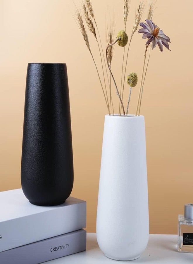 DECORPIA Premium Ceramic Vase for Pampas Grass - Flower Vase for Home Decor, Minimalism Style for Modern Table Shelf, Vases for Flowers for Kitchen Living Room (White, Extra Large) - Image 5